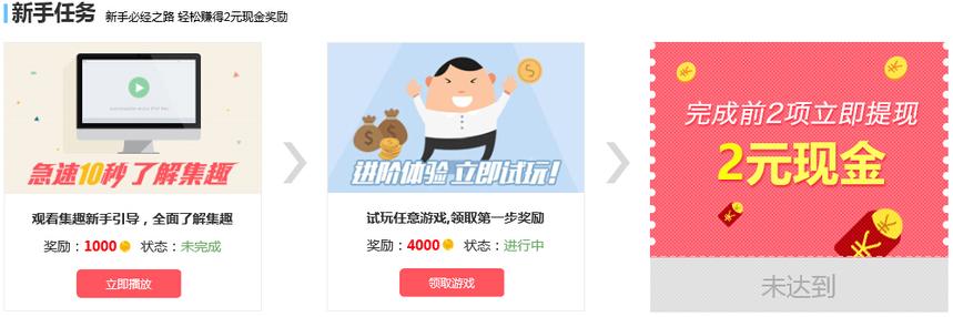 集趣网-最新的游戏试玩赚钱站